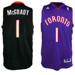 Toronto Raptors Tracy McGrady Purple Black Throwback Jersey