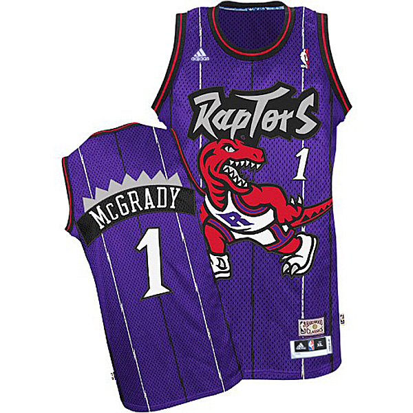 Toronto Raptors Tracy McGrady Purple Throwback Jersey Toronto Raptors Tracy McGrady Purple Throwback Jersey