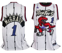 Toronto Raptors Tracy McGrady White Throwback Jersey