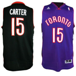 Toronto Raptors Vince Carter Purple Black Throwback Jersey