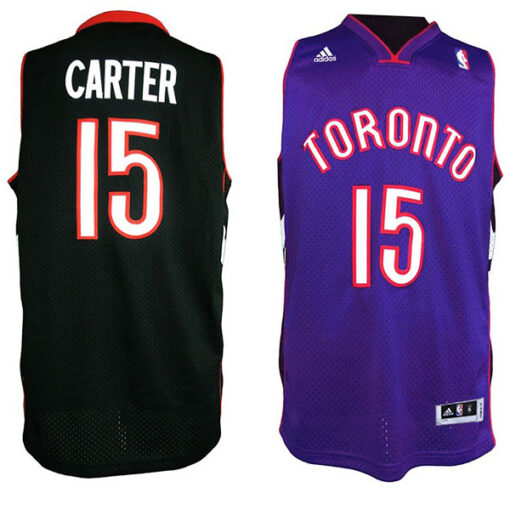 Toronto Raptors Vince Carter Purple Black Throwback Jersey