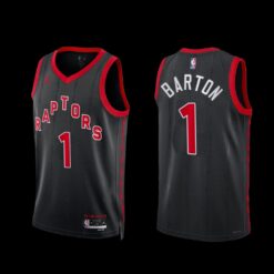 Toronto Raptors Will Barton 2022-23 Black Statement Edition Jersey