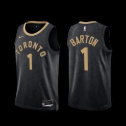 Toronto Raptors Will Barton 2022-23 City Edition Jersey Black