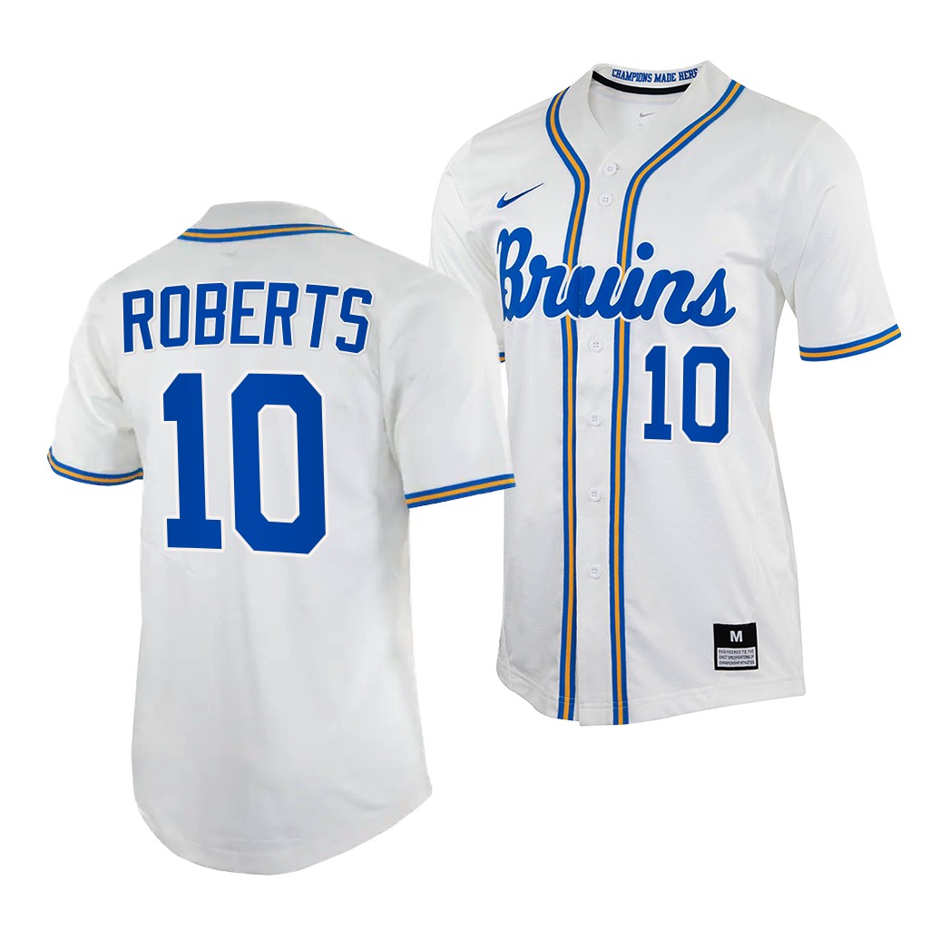 UCLA Bruins Dave Roberts White College Baseball Jersey UCLA Bruins Dave Roberts White College Baseball Jersey