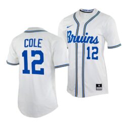 UCLA Bruins Gerrit Cole White College Baseball Jersey