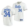 UCLA Bruins Jackie Robinson White Pinstripes College Baseball Jersey