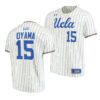 UCLA Bruins Jake Palmer White Pinstripes College Baseball Jersey