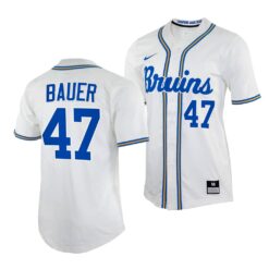UCLA Bruins Trevor Bauer White College Baseball Jersey