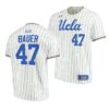 UCLA Bruins Michael Curialle White Pinstripes College Baseball Jersey