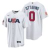 USA Adam Ottavino White Gold 2023 World Baseball Classic Jersey