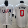 USA Adam Ottavino White Red 2023 World Baseball Classic Jersey