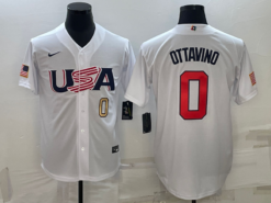 USA Adam Ottavino White Gold 2023 World Baseball Classic Jersey
