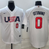USA Adam Wainwright White 2023 World Baseball Classic Jersey
