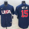 USA Adam Ottavino White Navy 2023 World Baseball Classic Jersey