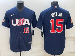 USA Bobby Witt Jr. Navy Red 2023 World Baseball Classic Jersey