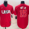 USA Bobby Witt Jr. Red Gold 2023 World Baseball Classic Jersey