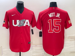USA Bobby Witt Jr. Red 2023 World Baseball Classic Jersey