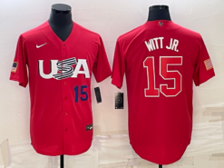 USA Bobby Witt Jr. Red Navy 2023 World Baseball Classic Jersey