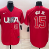 USA Bobby Witt Jr. White Gold 2023 World Baseball Classic Jersey