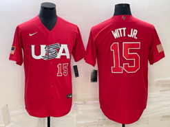 USA Bobby Witt Jr. Red Red 2023 World Baseball Classic Jersey