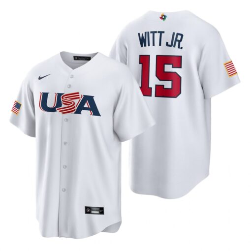 USA Bobby Witt Jr. White 2023 World Baseball Classic Jersey