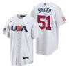 USA Bobby Witt Jr. White Gold 2023 World Baseball Classic Jersey