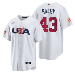 USA Brooks Raley White 2023 World Baseball Classic Jersey
