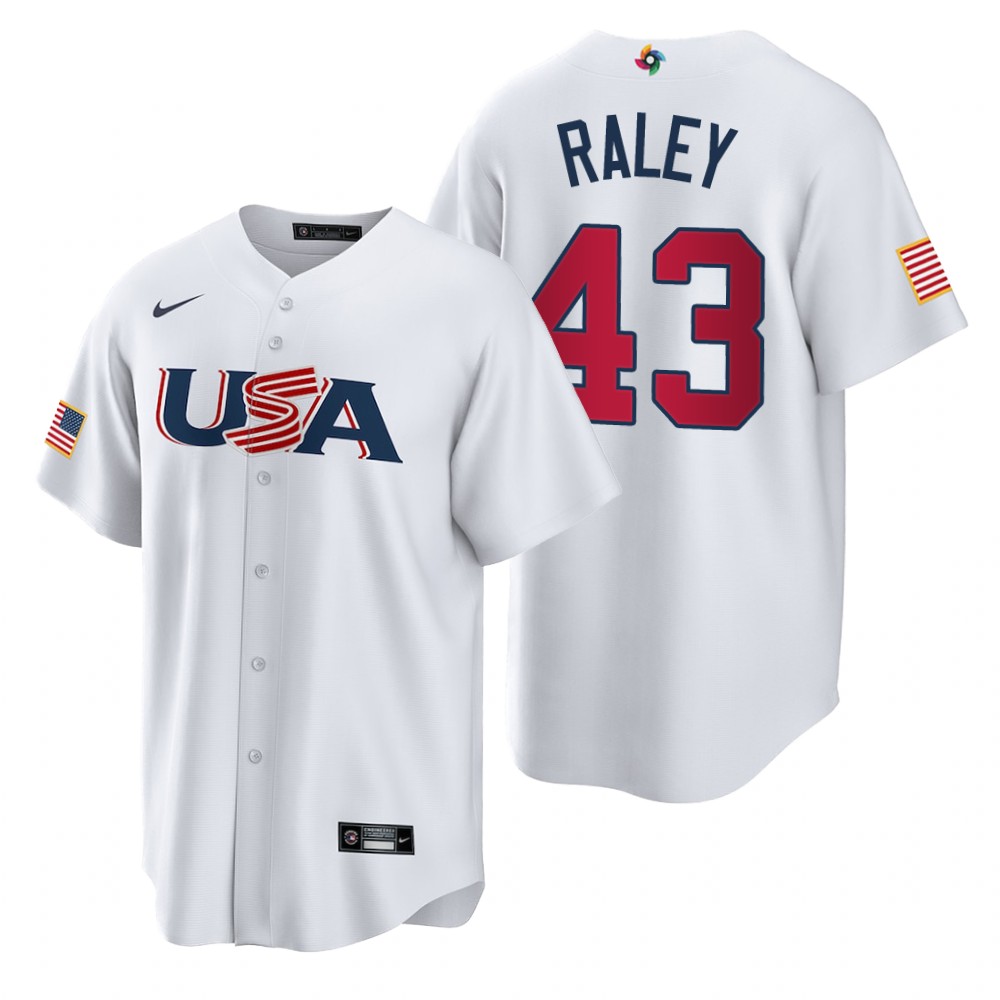 USA Brooks Raley White 2023 World Baseball Classic Jersey USA Brooks Raley White 2023 World Baseball Classic Jersey