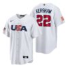 USA Clayton Kershaw Navy Red 2023 World Baseball Classic Jersey