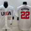 USA Clayton Kershaw White 2023 World Baseball Classic Jersey