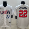 USA Clayton Kershaw White 2023 World Baseball Classic Jersey