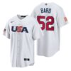 USA Clayton Kershaw White Red 2023 World Baseball Classic Jersey