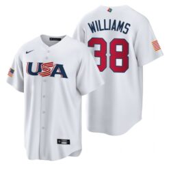 USA Devin Williams White 2023 World Baseball Classic Jersey