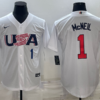 USA Jeff McNeil White 2023 World Baseball Classic Jersey