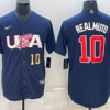 USA J.T. Realmuto Navy Red 2023 World Baseball Classic Jersey