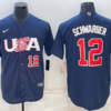USA Kyle Schwarber Navy 2023 World Baseball Classic Jersey