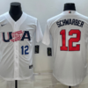 USA Kyle Tucker Navy Red 2023 World Baseball Classic Jersey