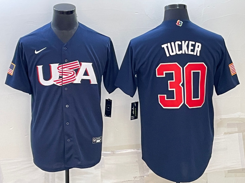 USA Kyle Tucker Navy 2023 World Baseball Classic Jersey USA Kyle Tucker Navy 2023 World Baseball Classic Jersey