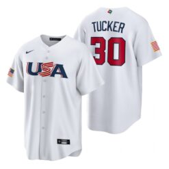 USA Kyle Tucker White 2023 World Baseball Classic Jersey