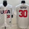 USA Lance Lynn White Gold 2023 World Baseball Classic Jersey