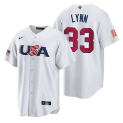 USA Lance Lynn White 2023 World Baseball Classic Jersey