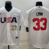 USA Merrill Kelly White 2023 World Baseball Classic Jersey