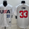 USA Merrill Kelly White 2023 World Baseball Classic Jersey