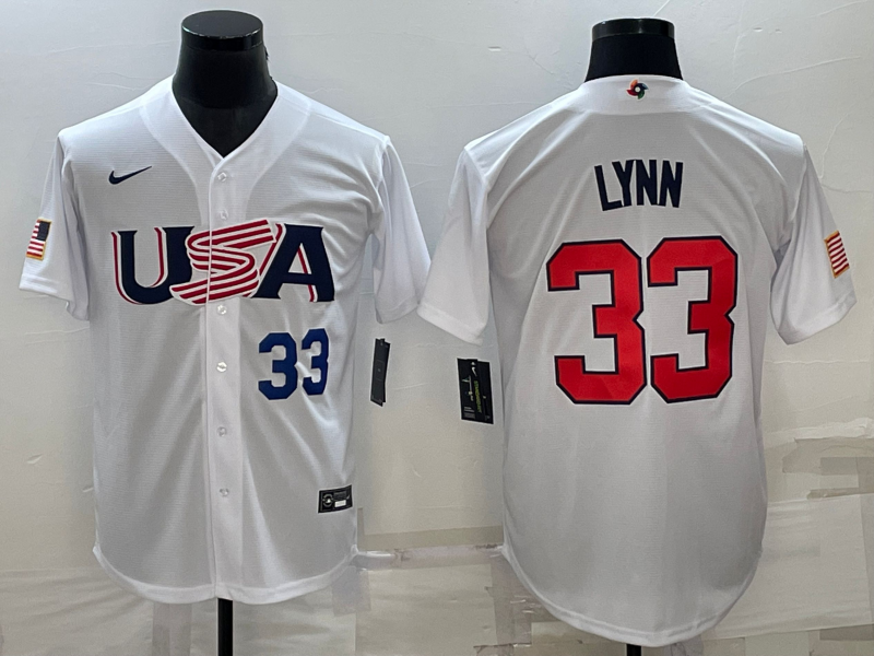 USA Lance Lynn White Navy 2023 World Baseball Classic Jersey USA Lance Lynn White Navy 2023 World Baseball Classic Jersey