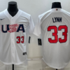 USA Lance Lynn White 2023 World Baseball Classic Jersey