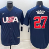 USA Merrill Kelly White 2023 World Baseball Classic Jersey
