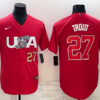USA Mike Trout Navy Royal 2023 World Baseball Classic Jersey