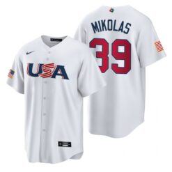 USA Miles Mikolas White 2023 World Baseball Classic Jersey