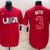 USA Mookie Betts Red Gold 2023 World Baseball Classic Jersey