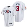 USA Mookie Betts Red Navy 2023 World Baseball Classic Jersey